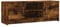 vidaXL Meuble TV chêne fumé 102x30x37,5 cm Bois d'ingénierie, Support TV, Armoire média, Armoire HiFi, unité TV, Meuble multimédia, Meuble latéral