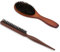 Haarbürste Sleek Look, 2er-Pack Sleek Bun Bürste, Wildschweinborsten Bürste Haarbürste Wildschweinborsten Toupierbürste Sleek Bürste Haare Naturhaarbürste Boar Bristle Brush Hair Brush für Haar Bart