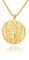 BOLFFU Artemis Aphrodite Athena 18K Vergoldete Halskette, Griechische Mythologie Minimalistische Zierliche Hekate Halskette, GoldMedaillon Halskette for Frauen