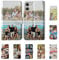Tirita Personalised Wallet Flip Phone Case Compatible with iPhone 15 Pro Max - [05- Collage 2 Photos]