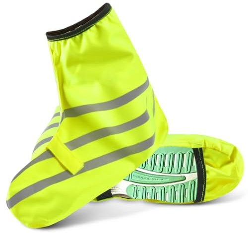 Schuhüberzieher Wasserdicht, Wasserdichte Überschuhe Fahrrad, Reflektierende Regenschutz Schuhe, Unisex Regenüberschuhe Fahrrad Wasserdicht, für Das Motorrad-Oder Fahrradfahren An Regentagen (S)