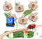 10 Stück Adapter Stein KUMETIC Basis-Stein in Holzoptik passend für Brio & Duplo - Holzeisenbahn + Klemmbaustein - Made in Germany (Erweiterungs-Set)