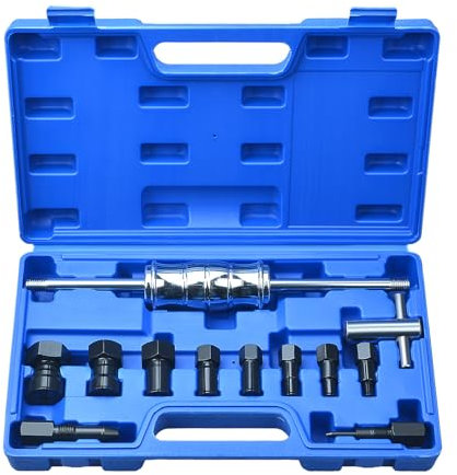 Zoomtools Kit di estrattori per cuscinetti interni per fori ciechi, 12 pezzi, 8-32 mm, con martello scorrevole e pinze espandibili, per auto e moto