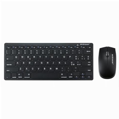 OISE ART STORE Trade Shop - Kit Tastiera + Mouse Wireless 2.4ghz Layout ITA Pc Windows Smart TV Mac Ek-965m -
