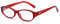 LJCZKA Ovale Blaulichtfilter Brille Damen Herren, Kleine Katzenauge Computerbrille Ohne Stärke Cateye Brille Anti-Müdigkeit für Handy, PC und TV (Rot)