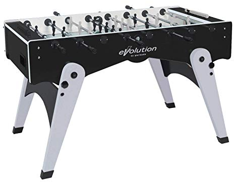 Garlando Tischfußball Foldy Evolution (schwarz / silber, Teleskopstangen (SA))