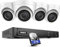 ANNKE H800 4K PoE Überwachungskamera Set, 8CH 12MP PoE NVR mit 2TB HDD, 4PCS PoE IP Kameras Eingebaut Audioaufnahme, KI Person-/Fahrzeugerkennung, IP67 Wetterfest, 512GB TF Karte, Fernzugriff, H.265+