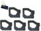 STONEDER Lot de 5 filtres à air pour motoculteurs Honda 17211-Z0H-800 GX25 FG110 Honda GX25 GX25N GX25NT FG110 FG110K1