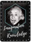 Nostalgic-Art Retro Blechschild Einstein – Imagination & Knowledge – Geschenk-Idee für Studenten, aus Metall, Vintage-Design zur Deko, 15 x 20 cm