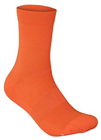 POC Fluo Sock Mid Calzini, Arancia, S Unisex-Adulto