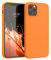 kwmobile Case Compatible with Apple iPhone 12 Pro Max Case - Soft Slim Protective TPU Silicone Cover - Fruity Orange
