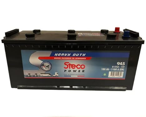 Stecopower 945 Batterie 12V 180Ah 1100A (En) Heavy Duty, 512mm x 223mm x 220mm