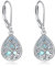 YFN Baum des Lebens Ohrringe Sterling Silber Mondstein Dangle Family Tree Schmuck Geschenke für Mädchen Frauen