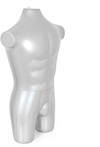 Aufblasbare Schaufensterpuppe, Mannequin, Torso-Modell, 84 cm