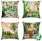 Ohok Wasserdicht Kissenbezug 45x45 cm, 4er Set Dekorativ Outdoor Kissenhülle Deko Sofakissen Couchkissen Zierkissenbezüge für Sofa Wohnzimmer Balkon Garten Auto (Urlaub)