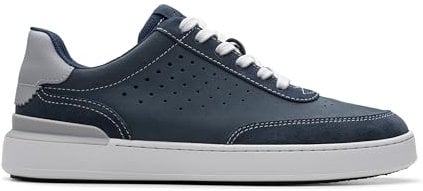 Clarks Herren Courtlite Run Sneaker, Marineblau, 44 EU