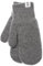 KNITAS Doppellagen Strickhandschuhe aus Wolle für Baby Kleinkind I Winter Warme Gestrickte Handschuhe für Jungen und Mädchen 0,5-2 Jahre I Bequeme Weiche Fäustlinge in der Farbe Grau - Größe 4