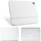 IMMOENUC 3-in-1 Tablets Skin Sticker Decals for 2024 iPad Pro M4 (A2836/A2837) Magic Keyboard 11 inch Full Body Protective Case Self-Adhesive,Pre-Cut Vinyl Durable Materials wrap Cover（White）