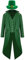 cultofmoon Vintage Steampunk Grün Mantel Herren St. Patricks Day Kostüm Parade Frack Jacke Hut Irischer Mann Cosplay Anzug Zylinder Hut