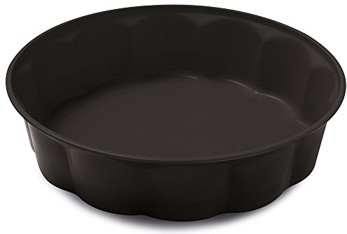 Guardini, Tortiera fiorella Ø 26 cm, Acciaio con rivestimento antiaderente, Nero, Made in Italy, Linea Gardenia