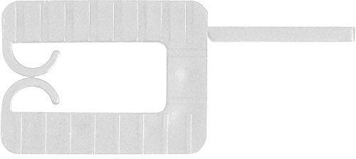 HaWe 534.01 Unterlegplättchen mit Schlitz, Weiß, 1 mm,mm, 100 Stück,m