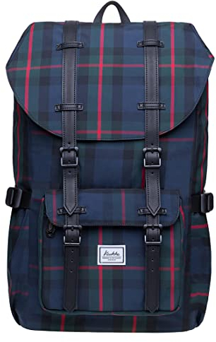 KAUKKO Laptop-Rucksack, funktionelle Outdoor-Tasche für Reisen & Camping, Studentenrucksack für Studenten, Schwarz Jnl-ep5-15-03, one size, Tagesrucksack