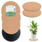 vensovo Cork Plant Coasters & Saucers 4 Inch– Absorbent Round Mats for Indoor Flower Pots, Planters, House plants, Surface Protector for Table & Floor – 6 Pcs