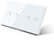 YGLONG Smart Light Switch 4 Gang 1 Way Wall Touch Switch Double 2Gang Light Switch White Black GoldenClass Panel Waterproof Switch Backlight Touch Light Switch (Color : White)
