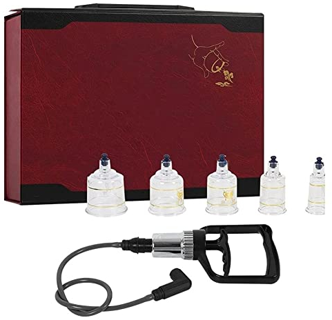 KISOARTWQ schröpfen schröpfset schröpfgläser Set Massagegerät Akupunktur-Vakuum-Schröpfen-Set Schröpfen Medizinisches Kunststoff-Vakuum-Therapie-Set