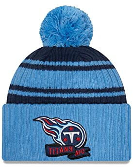 New Era Tennessee Titans NFL 2022 Sideline Sport Knit Blue Beanie - One-Size