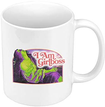 Mug Céramique I am Girlboss Girl Boss Collage Vintage Illustration Art Humour Parodie Meme Humour