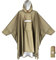 ANYOO Poncho de Pluie Imperméable avec Manches et Poche, Léger et Réutilisable, avec Capuche pour Activités de Plein Air, Kaki, Taille Unique
