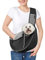 Pawaboo Borsa per Cani, Trasportino per Cani con Tasca Tattile con Cerniera, Borsa Porta Cane con Tracolla Regolabile, Marsupio per Cani in Rete Traspirante per Viaggio, Ciclismo, Taglia L - Blu