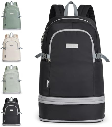 G4Free 35L Sportrucksack & Großer Reiserucksack mit Schuhfach und Nasstasche für Damen Herren Laptop-Rucksack für Fitness Pendeln und Reisen