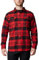 Columbia Herren Flare Gun Stretch Flanell Langarmshirt, Sail Red River Crossing Plaid, XXL