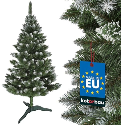 KOTARBAU® Künstlicher Weihnachtsbaum Schnee 180 cm Diamanttanne Tannenbaum Künstlich mit Plastik Ständer Christbaum Christmas Tree