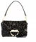 ABRO Damen Umhängetasche Temi Tasche, Schwarz/Gold