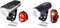 SIGMA SPORT - LED Fahrradlicht Set Aura 60 und Nugget II & - LED Fahrradlicht mit Batterien Set Aura 30 und Curve | StVZO zugelassenes Vorderlicht und Rücklicht | Farbe: Schwarz
