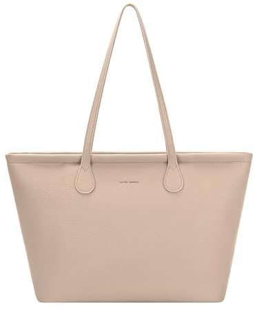David Jones Paris – Einkaufstasche für Damen – Einkaufstasche – große Kapazität, Größe A4, weich – für Arbeit, Büro, schick, modisch, klassisch, Gravel, 37 cm x 15 cm x 31 cm