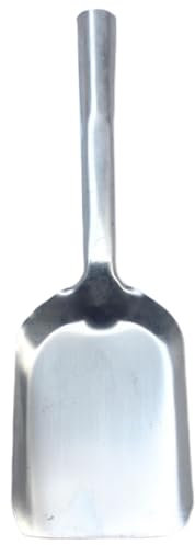 Kalastussaari Ash Shovel,Intact Formed BBQ Charcoal Ash Poker Scoop,Mini Dust Pan, Oven Ash Shovel,15.4-Inch Long Stainless Steel Stove Coal Shovel for BBQ Grill,Gradening Digging,Fireplace