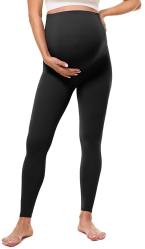 BAYDI Clouduxi 25 Umstandsleggings High Waist Schwangerschaftsleggings Blickdicht Umstandshose Damen Weich Elastisch Umstandsmode