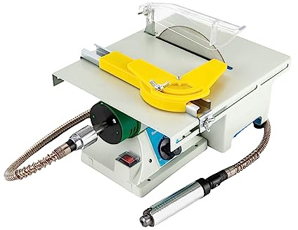 5-in-1 Mini Tischkreissäge 800-10000rpm 750W Schmuckherstellung Poliermaschine Multifunktionale Tischschleifmaschine mit 5*Schleifköpfe