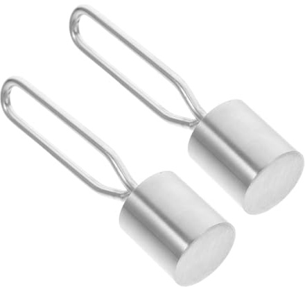 TOYZFRIENDY 2 Stück Edelstahl Gegengewicht für Drehspieß Universelles Grillzubehör für Gleichmäßiges Garen Robustes Ausgleichsgewicht für Ungleichmäßiges Grillgut
