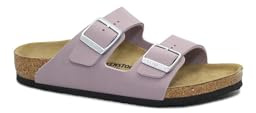 Birkenstock Arizona Kids BS 1031437 Mädchenpantoffeln mit Schnallen, verwaschenes Lila, Grösse 34/35 34