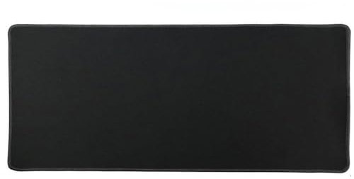 Alfombrilla para Teclado y Ratón Antideslizante Mouse XXL Gaming Negro con Bordes Negros