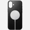 NOMAD Modern Leather Case | für iPhone 16 | Schutzhülle aus Polycarbonat und hochwertigem Echtleder | MagSafe-kompatibel | Black
