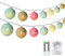 DeepDream Cotton Ball Fairy Lights, 5M 20 LED Fairy String Lights, 8 Modes Indoor Fairy Lights Battery Powered with Remote Timer for Children's Room, Bedroom, Wedding, Party, Christmas