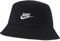 Nike Unisex-Adult U NSW Bucket Futura Wash, Black/White, S/M