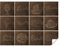 GRAZDesign Fliesenaufkleber Küche Dessert Motive in Braun, Fliesensticker Dunkel Braun Klebefolie Klebefliesen, Küchenfliesen überkleben Set 12 Stück / 15x15cm