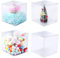 LEMESO PVC Transparent Cake Gift Boxes Clear Wedding Favor Boxes Square Plastic Baking Box Cupcake Containers Display Box